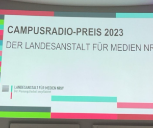 Radio Q räumt zwei Auszeichnungen beim Campusradio-Preis ab