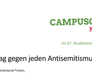 Streit im StuPa - Ein Antrag gegen jeden Antisemitismus?